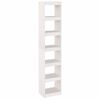 vidaXL Biblioth&egrave;que/S&eacute;parateur de pi&egrave;ce Blanc 40x30x199 cm Pin massif