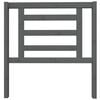 vidaXL T&ecirc;te de lit Gris 96x4x100 cm Bois massif de pin