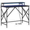 vidaXL Bureau Ch&ecirc;ne noir 100 x 50 x 86,5 cm Bois d'ing&eacute;nierie