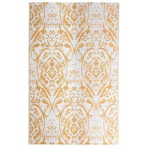 vidaXL Tapis d'ext&eacute;rieur ARAKIL Orange et blanc 190x290 cm PP
