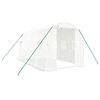 vidaXL Serre avec cadre en acier blanc 8 m&sup2; 4x2x2 m