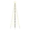 vidaXL Arbre de No&euml;l LED 250 cm 390 LED Blanc chaud Acier Blanc chaud