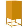 vidaXL Tables de chevet 2 pcs jaune moutarde 36x39x78 cm acier