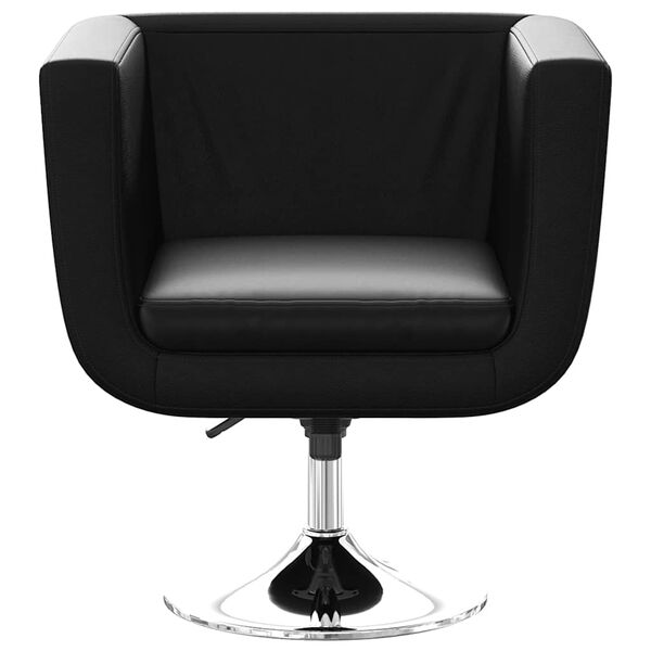 vidaXL Chaise de bar Noir Similicuir