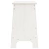vidaXL Banc d'entr&eacute;e Blanc 100x28x45 cm Bois massif Pin
