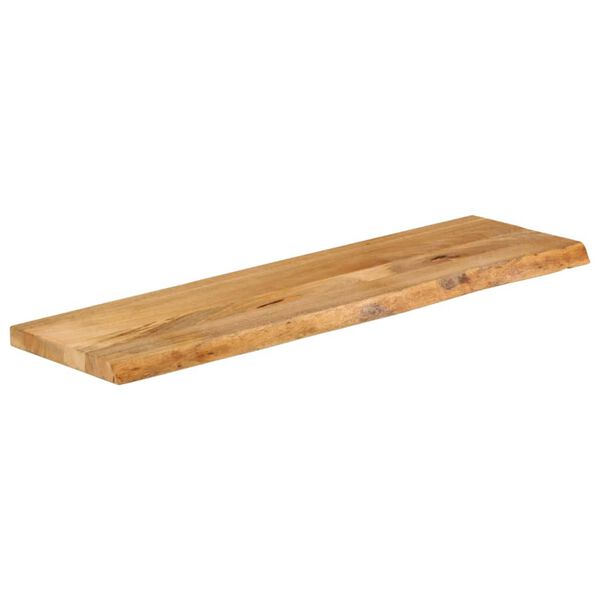 vidaXL Dessus de table &agrave; bord vivant 100x30x3,8cm bois massif manguier