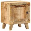 vidaXL Table de chevet 40x32x46 cm bois de manguier massif brut