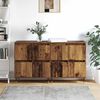 vidaXL Armoire de rangement 2 pcs Bois ancien 60 x 35 x 70 cm