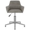 vidaXL Chaise pivotante de salle &agrave; manger Gris clair Velours