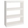 vidaXL Biblioth&egrave;que/S&eacute;parateur de pi&egrave;ce Blanc 80x30x103,5cm Pin massif