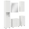 vidaXL Ensemble de mobilier de salle de bain TULUM 5 pi&egrave;ces Blanc