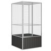 vidaXL Cage &agrave; oiseaux Anthracite 111x107x211,5 cm Acier galvanis&eacute;