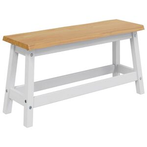 VidaXL Banc de salle &agrave; manger EKAI Blanc 91,5 x 29 x 45,5 cm