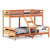 vidaXL Lit superpos&eacute; sans matelas 80x200/140x200 cm bois massif