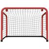 vidaXL But de hockey avec filet rouge et noir 68x32x47 cm