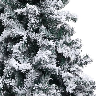 vidaXL Sapin de Noël artificiel avec neige floquée Vert 300 cm PVC