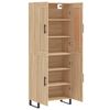 vidaXL Buffet haut Ch&ecirc;ne sonoma 69,5x34x180 cm Bois d'ing&eacute;nierie