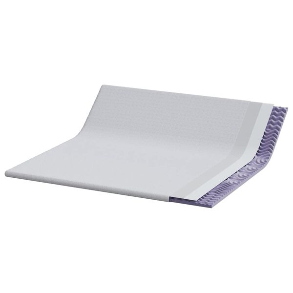 vidaXL Surmatelas Blanc 180 x 200 cm Tissu Jacquard