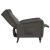 vidaXL Fauteuil inclinable Gris fonc&eacute; Velours