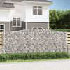 vidaXL Paniers &agrave; gabions arqu&eacute;s 7 pcs 400x30x160/180 cm Fer galvanis&eacute;