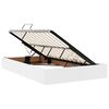 vidaXL Lit de Rangement avec matelas Blanc pur 120 x 200 cm Faux cuir