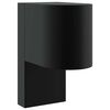 vidaXL Applique Murale Ext&eacute;rieure Noir 12 x 7 x 15 cm Acier inoxydable