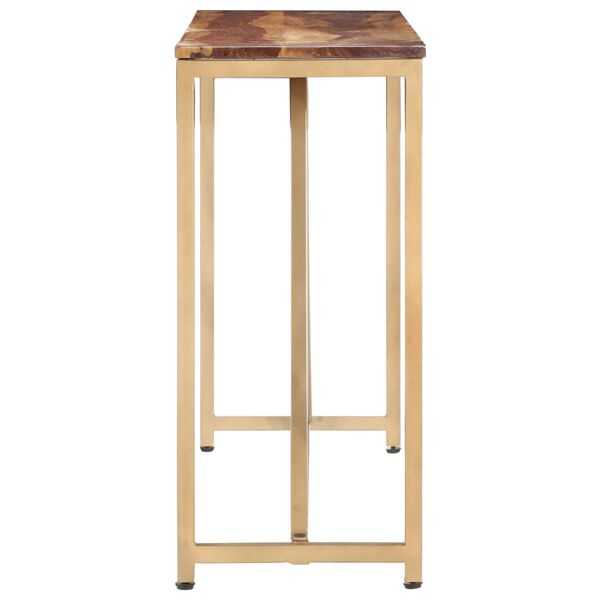 vidaXL Table console 140x35x76 cm Bois solide