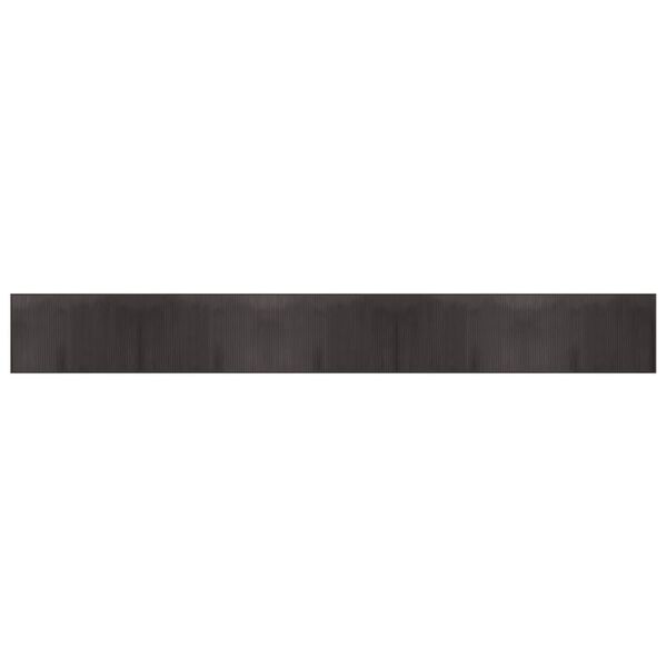 vidaXL Tapis rectangulaire marron foncé 60x500 cm bambou