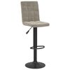 vidaXL Tabourets de bar lot de 2 gris clair velours