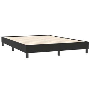vidaXL Cadre de lit sans matelas noir 160x210 cm velours