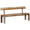 vidaXL Banc 160 cm Gris Bois de Sesham massif