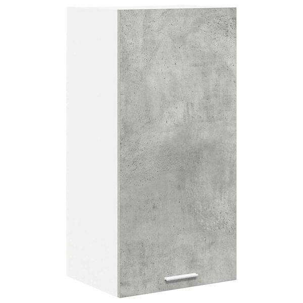 vidaXL Armoire suspendue Gris b&eacute;ton et Blanc 40 x 31 x 80 cm