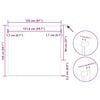 vidaXL Store enrouleur occultant blanc cass&eacute; 155x150 cm largeur tissu