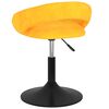 vidaXL Tabouret de bar Jaune moutarde Velours