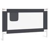 vidaXL Barri&egrave;re de s&eacute;curit&eacute; de lit d'enfant Gris fonc&eacute; 120x25 cm Tissu