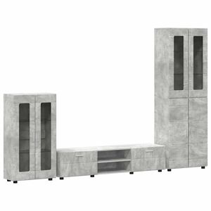 vidaXL Ensemble meuble TV FLORIN 3 pc 150 x 39 x 30 cm Gris b&eacute;ton