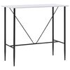 vidaXL Ensemble de bar 5 pcs Tissu Noir