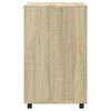 vidaXL Armoire à roulettes chêne sonoma 60x48x81 cm bois d'ingénierie