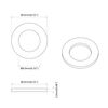 vidaXL Rondelle ressort 12 pcs Blanc 13 x 1 mm Fer