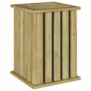 vidaXL Caisses de plantation Marron 33 x 33 x 45 cm Pin&egrave;de impr&eacute;gn&eacute;e