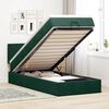 vidaXL Cadre de lit ottoman avec matelas vert fonc&eacute; 90x190 cm velours