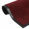 vidaXL Paillasson touffet&eacute; 60x150 cm Rouge