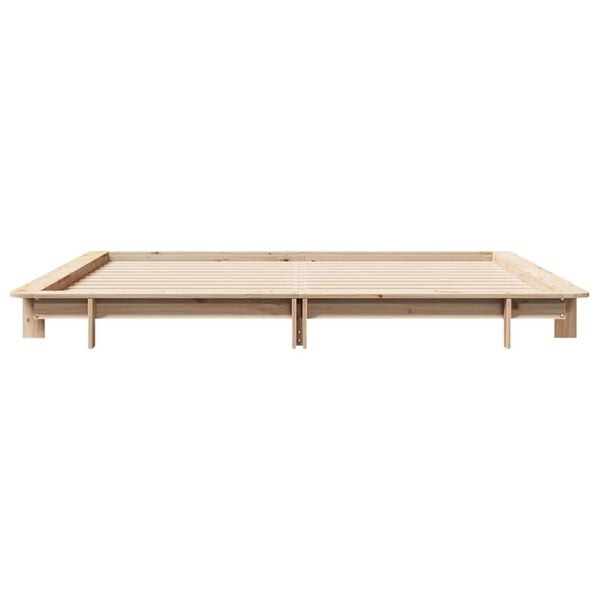 vidaXL Cadre de lit sans matelas 160x200 cm bois massif de pin