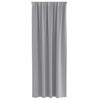 vidaXL Rideaux occultants avec anneaux 2 pcs Gris clair 245 x 140 cm