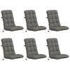 vidaXL Coussins de Chaise &agrave; Dossier Haut en 6 Pi&egrave;ces VIANEN 6 pc
