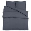 vidaXL Ensemble de housse de couette Anthracite 200x200 cm Coton