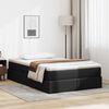vidaXL Lit avec rangement et matelas Noir 120 x 190 cm Simili cuir