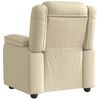 vidaXL Fauteuil inclinable Cr&egrave;me Tissu