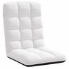 vidaXL Chaise de sol pliante blanche en tissu 71 x 51 x 62 cm