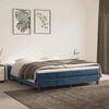 vidaXL Matelas &agrave; ressorts ensach&eacute;s 160 x 220 cm Bleu fonc&eacute;